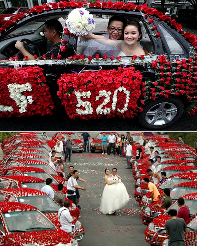 Mirele și-a decorat nunta cu 99.999 de trandafiri
