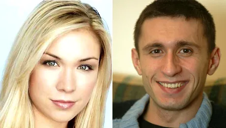 Whitney Anderson şi Dragoş Bucur, în comedia ”Naşa”