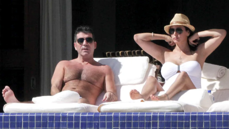 Simon Cowell la plajă cu iubita însărcinată