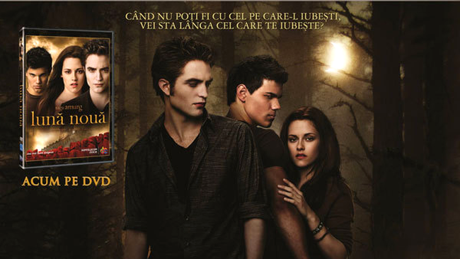 Cumpara DVD-ul Saga Amurg: Luna Noua si poti sa castigi super premii!