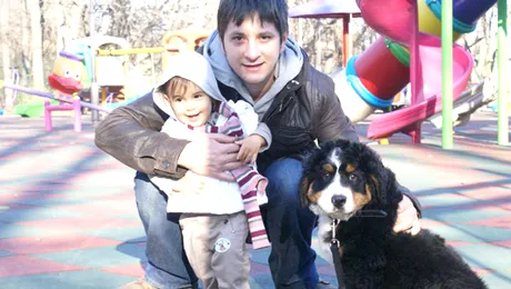 Octavian Strunilă i-a făcut cadou fetiţei sale un căţel