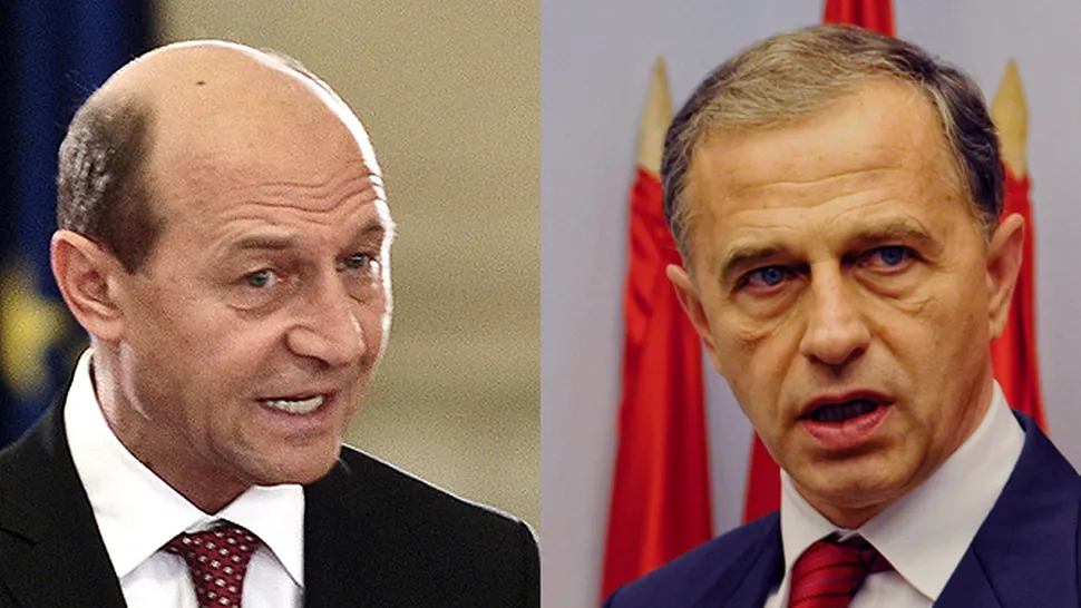 Rezultate partiale, ora 11.00: Basescu si Geoana, umar la umar