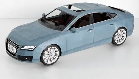 Cum sa faci un Audi A7 din hartie (foto & video)