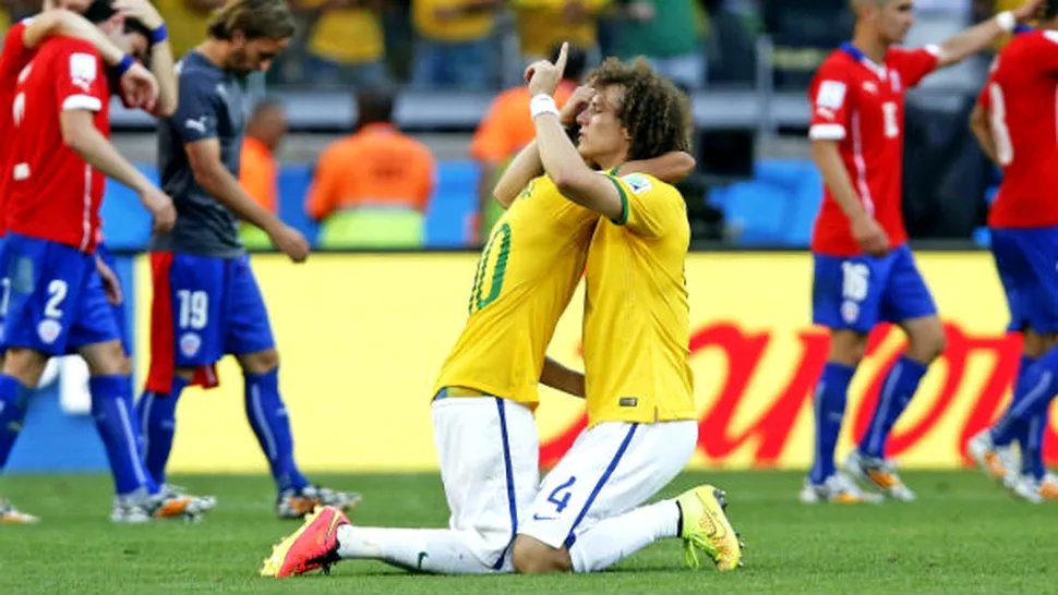 Brazilia - Chile 4-3, după penalty-uri. Gazdele se califică în sferturile Campionatului Mondial de fotbal