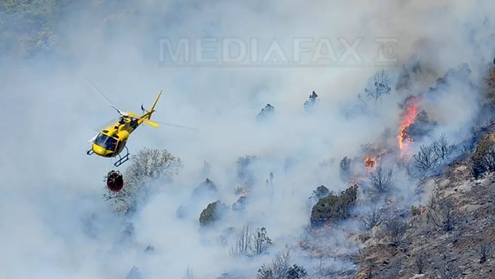 Spania se confruntă cu peste 30 de incendii de pădure, de cinci zile consecutiv