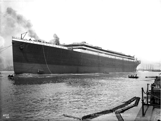 Lansarea la apa a unei legende: Titanic