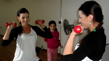 Maria Luiza Mih, pasionata de zumba!