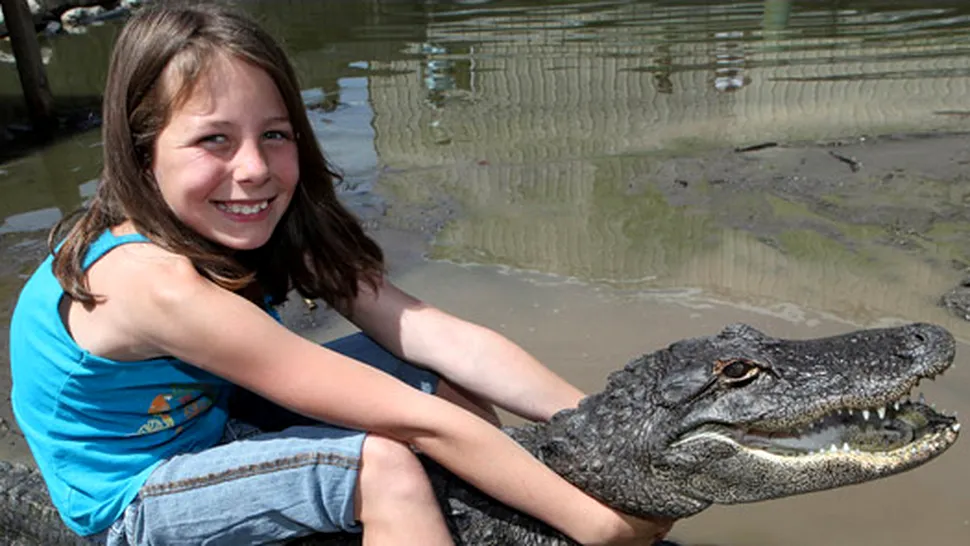 Imblanzitoare de crocodili, la doar 9 ani