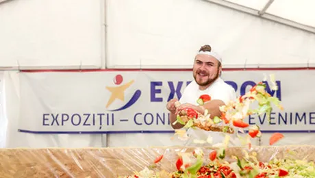 RECORD ROMÃ‚NESC: Cea mai mare salată din lume