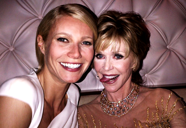 Gwyneth alături de Jane Fonda