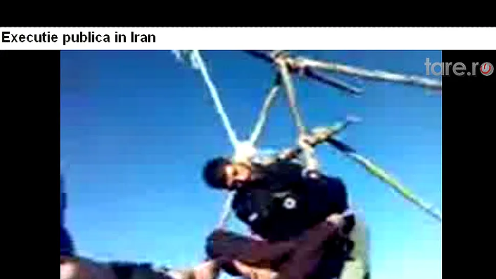 Agonie si extaz la o executie publica din Iran! (Video)