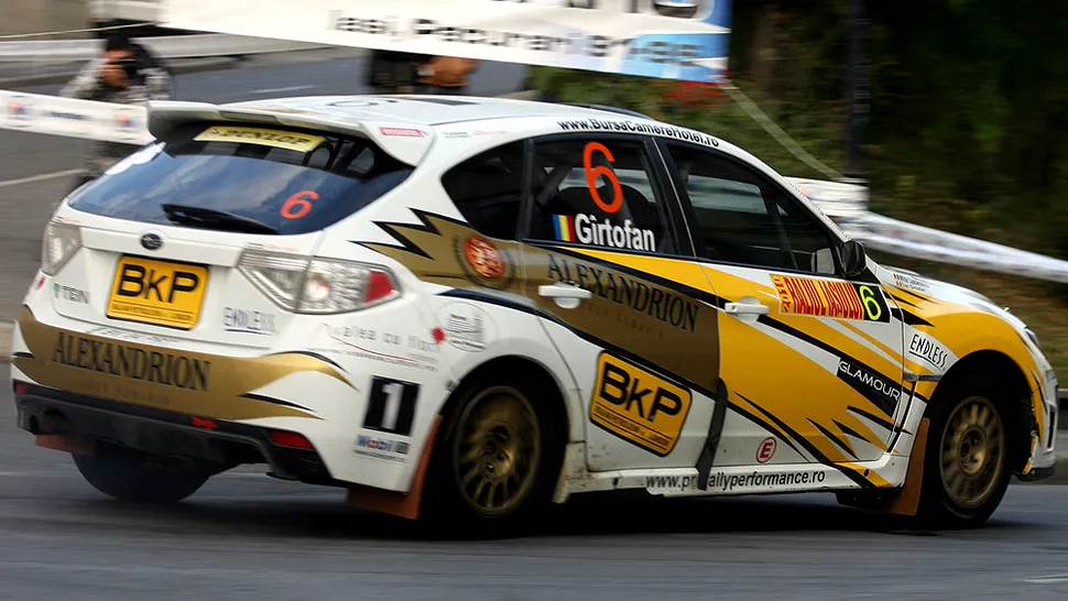 (P) Subaru, masina oficiala a Raliului Iasiului, in etapa finala a CNR Dunlop 2010