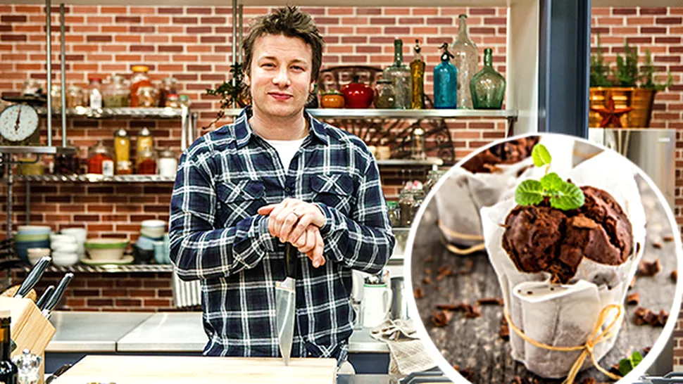 Jamie Oliver, reţetă de brioşe cu glazură de ciocolată
