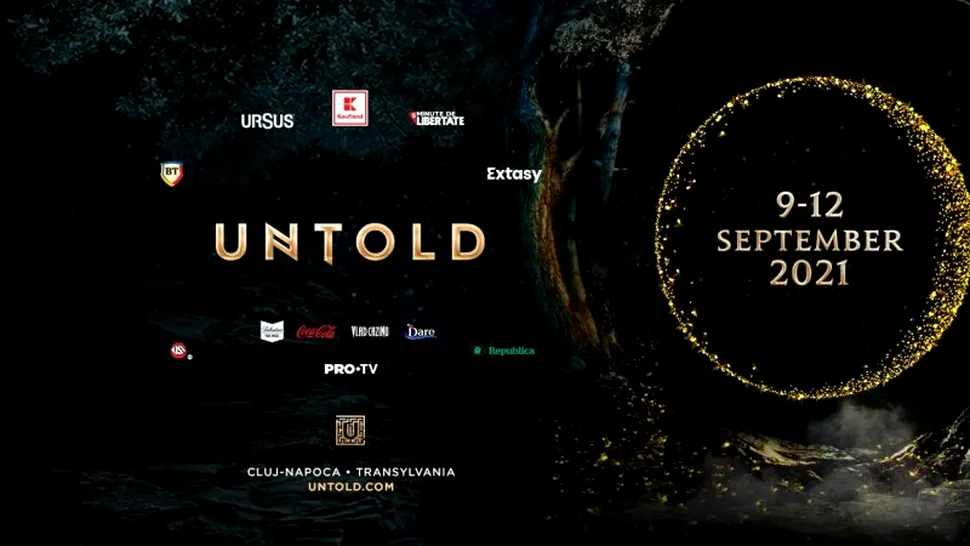 Festivalul Untold va avea loc în perioada 9-12 septembrie, la Cluj-Napoca