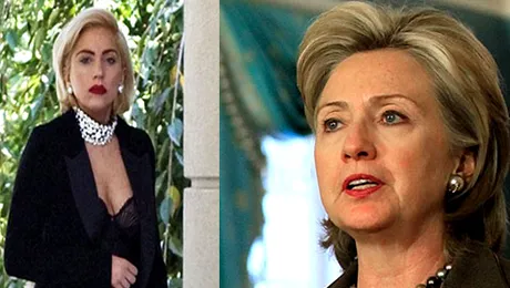 Lady Gaga, „deghizata” in Hillary Clinton