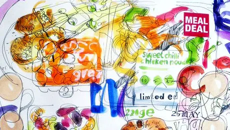 Un englez a desenat tot ce a mancat intr-un an de zile! (Poze)