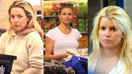 Cu mască sau fără mască? Aşa arată vedetele de la Hollywood fără make-up!