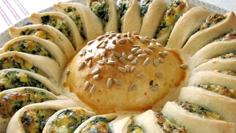 Cum prepari Tarta-soare cu spanac (Poze)