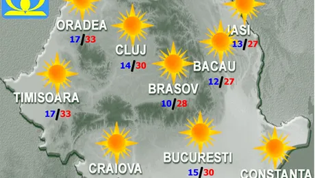 Vremea.Apropo.ro: Week-end cald și frumos