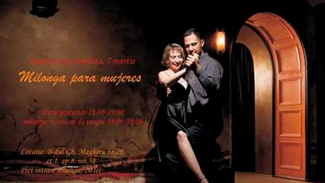 „Milonga para mujeres”: Invata tango, gratis! (VIDEO)