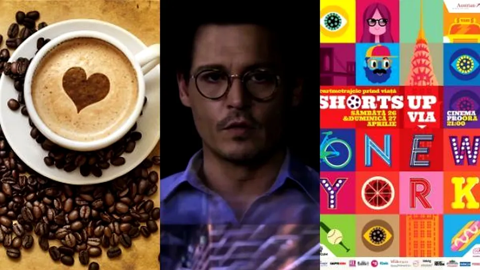 Atracţii de weekend: cafea, New York şi Johnny Depp