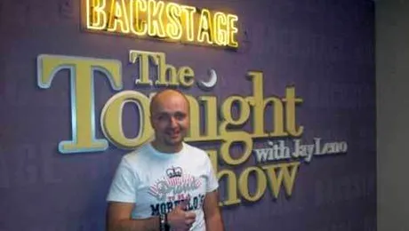 Costi Ionita, invitat pe platourile emisiunii lui Jay Leno „Tonight Show” (Poze & Video)