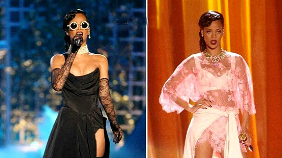 Rihanna, rockstar în show-ul Victoria's Secret 2012 (Poze)
