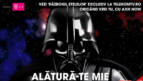 (P) În luna noiembrie, doar pe www.telekomtv.ro urmăreşti seria Războiul stelelor, când doreşti, oriunde doreşti, cu AXN NOW