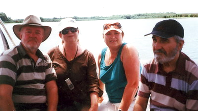 Florina Cercel, Virginia Rogin, Gheorghe Dinica si Vladimir Gaitan s-au plimbat cu salupa prin Delta Dunarii