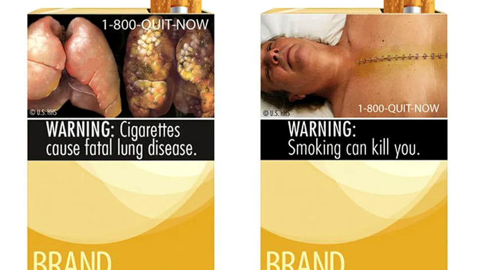 SUA: imaginile de pe pachetele de țigări încalcă constituția