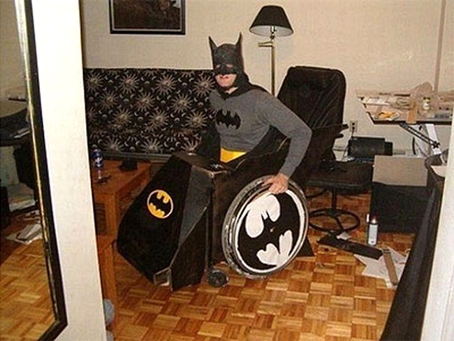 Battman, motiv de costum pentru Halloween 