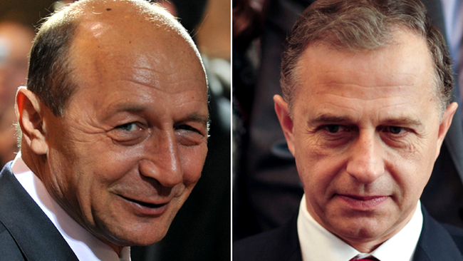 Traian Basescu si Mircea Geoana merg in turul II