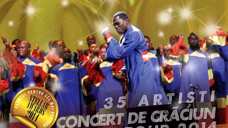 Cel mai bun cor de gospel concertează în preajma sărbătorilor la Bucureşti