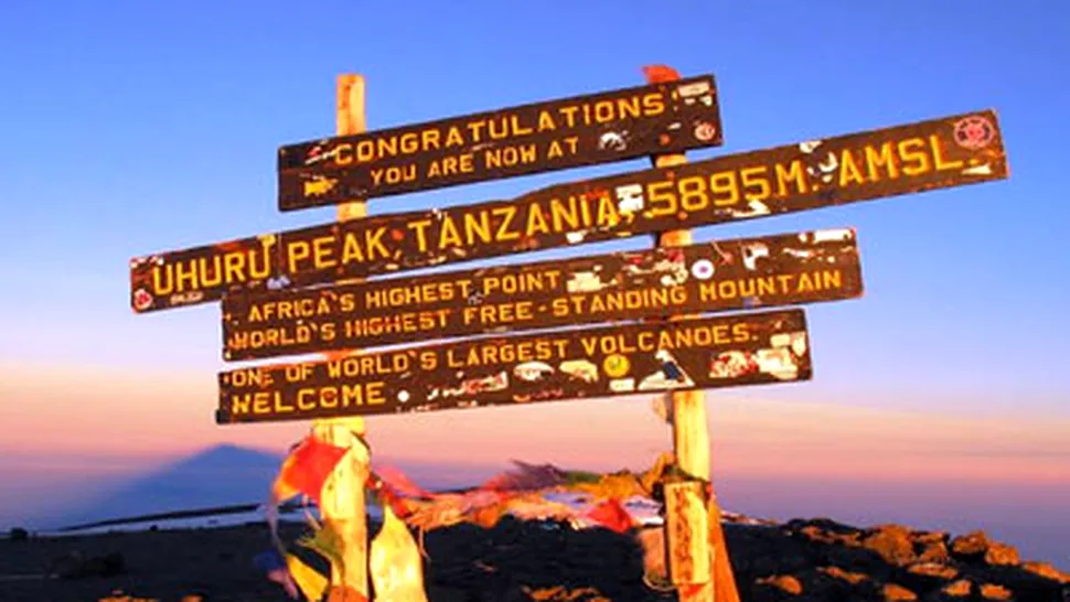 Pe Kilimanjaro, cu 6.000 de euro!
