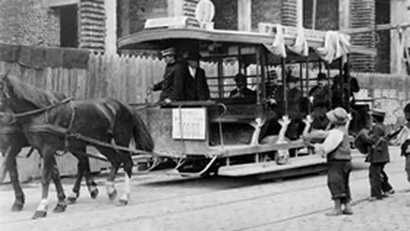 Primul tramvai tras de cai din Romania sta pe loc la Timisoara