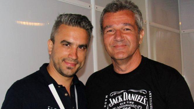 Zoli Toth (Sistem) și solistul Dan Bittman (Holograf)