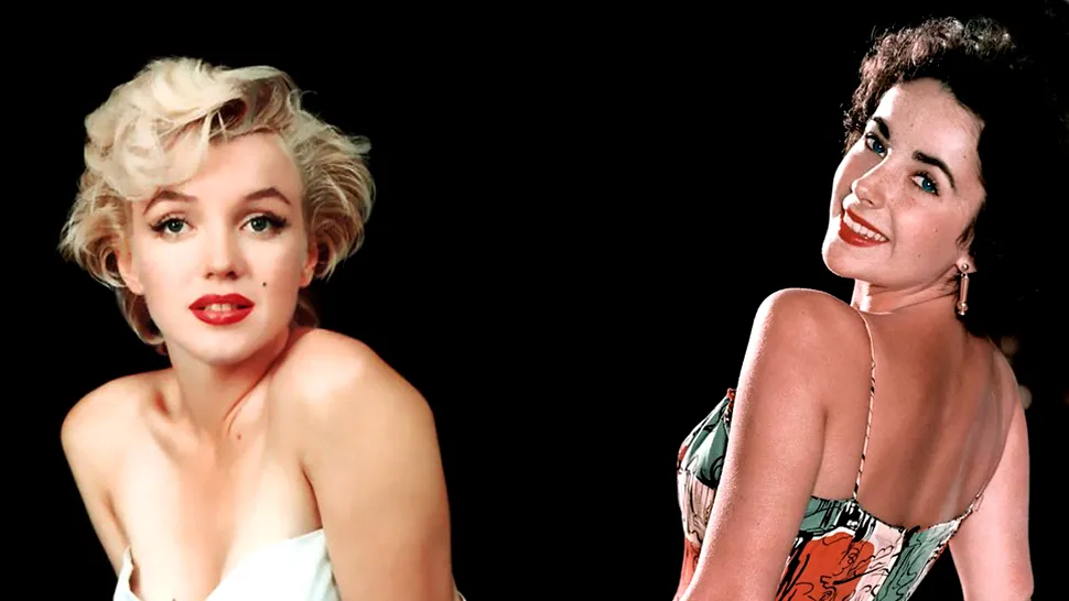 Marilyn Monroe si Elizabeth Taylor isi radeau parul de pe fata