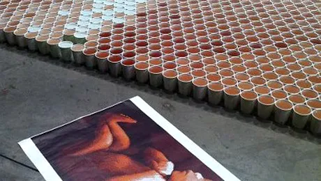 Cel mai mare mozaic cu apă din lume (Video)