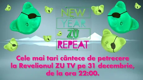 Maraton ZU TV de Revelion. New Year ZU Repeat, 7 ore cu cele mai bune momente live din studioul Radio ZU