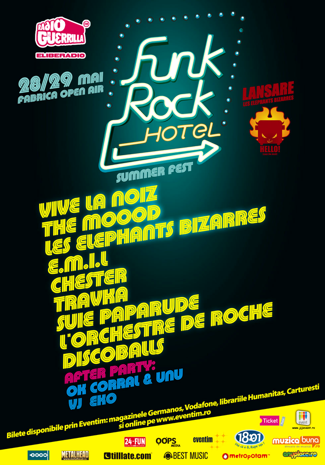Afisul evenimentului Funk Rock Hotel