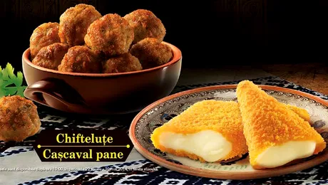 Săptămâni Româneşti cu chifteluţe, caşcaval pane şi mini papanaşi cu îngheţată