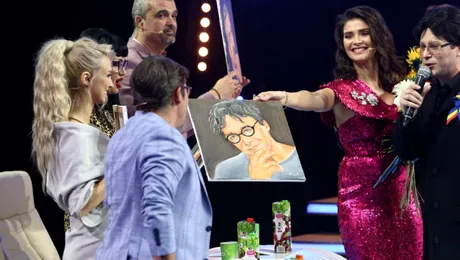 Alin Gheorghişan n-a dormit două nopţi, ca să le facă portretele juraţilor de la “Te cunosc de undeva!”