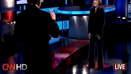 Tehnologie spatiala la CNN: interviu cu holograme!