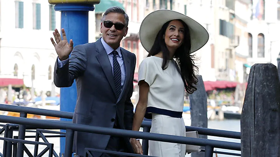 După Angelina Jolie, George Clooney a donat şi el banii obţinuţi pe pozele de la nuntă!
