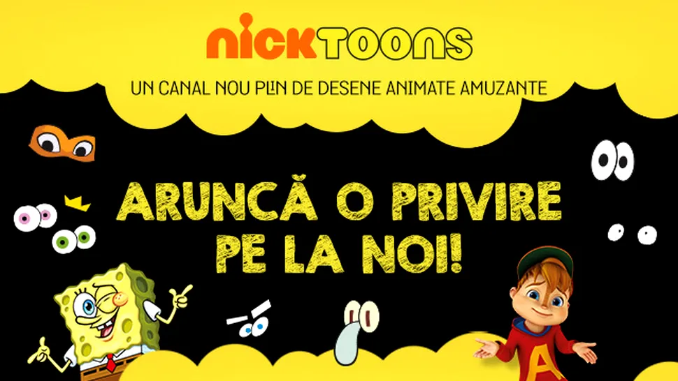 Nou post de televiziune pentru copii: Nickelodeon lansează în România canalul Nicktoons