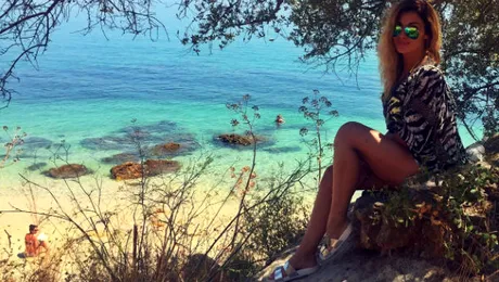 Alina Eremia, vacanţă de vis în Portugalia