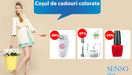 (P) Sensodays.ro vă livrează de Paşte Coşul de cadouri colorate