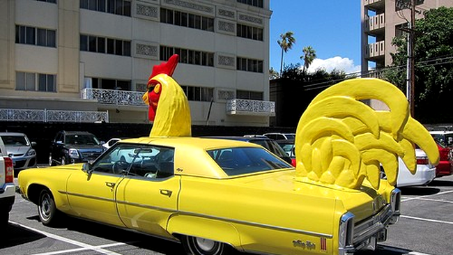 the chicken car