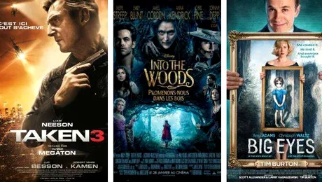 Filmele lunii ianuarie 2015 în cinema