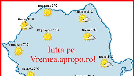 Vremea Apropo.ro: Prima zi de Paste a fost frumoasa, dar a doua e mai ploioasa!